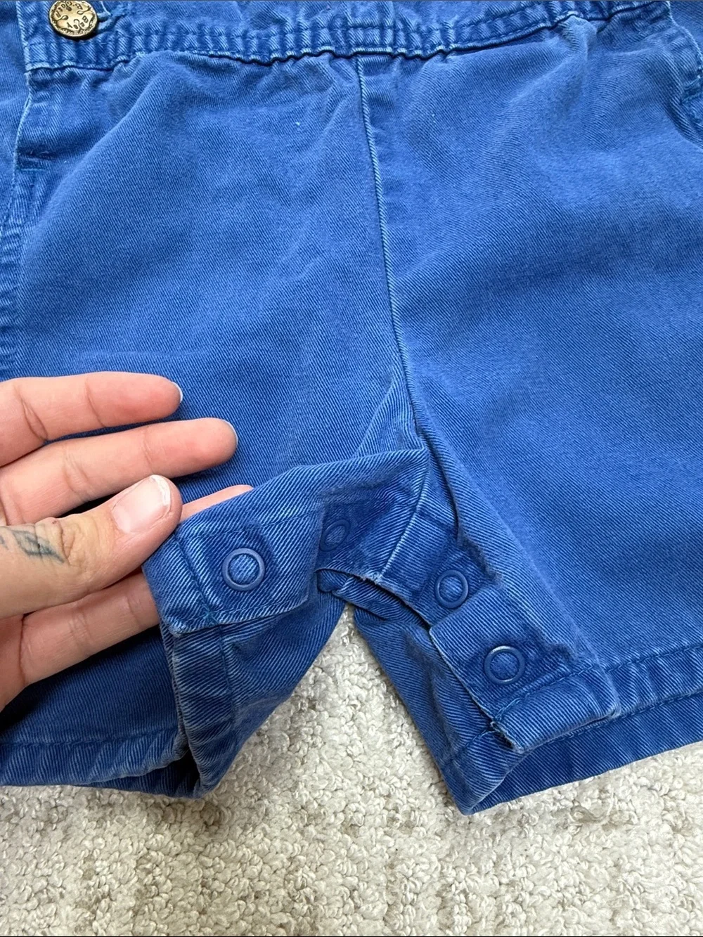 Vintage OshKosh Baby B'Gosh Truck Car Construction Overalls/Shortalls, 24 months